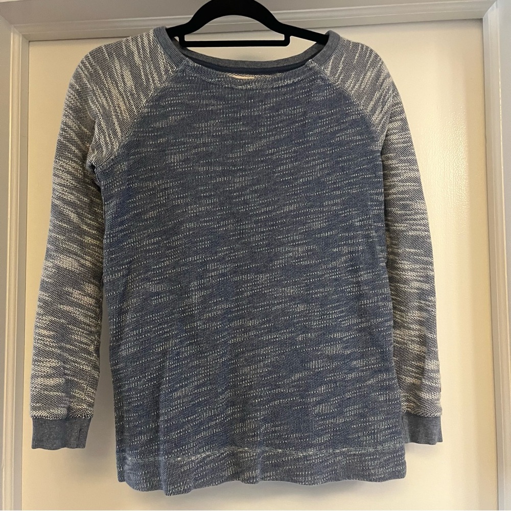 Champion - Raglan Marled Sweatshirt - size S - light blue/white
